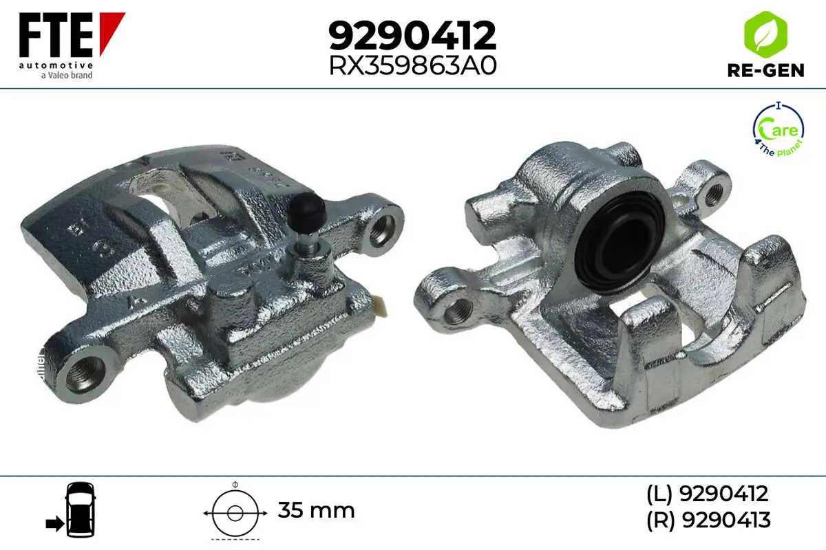 Bremssattel Hinterachse links FTE 9290412
