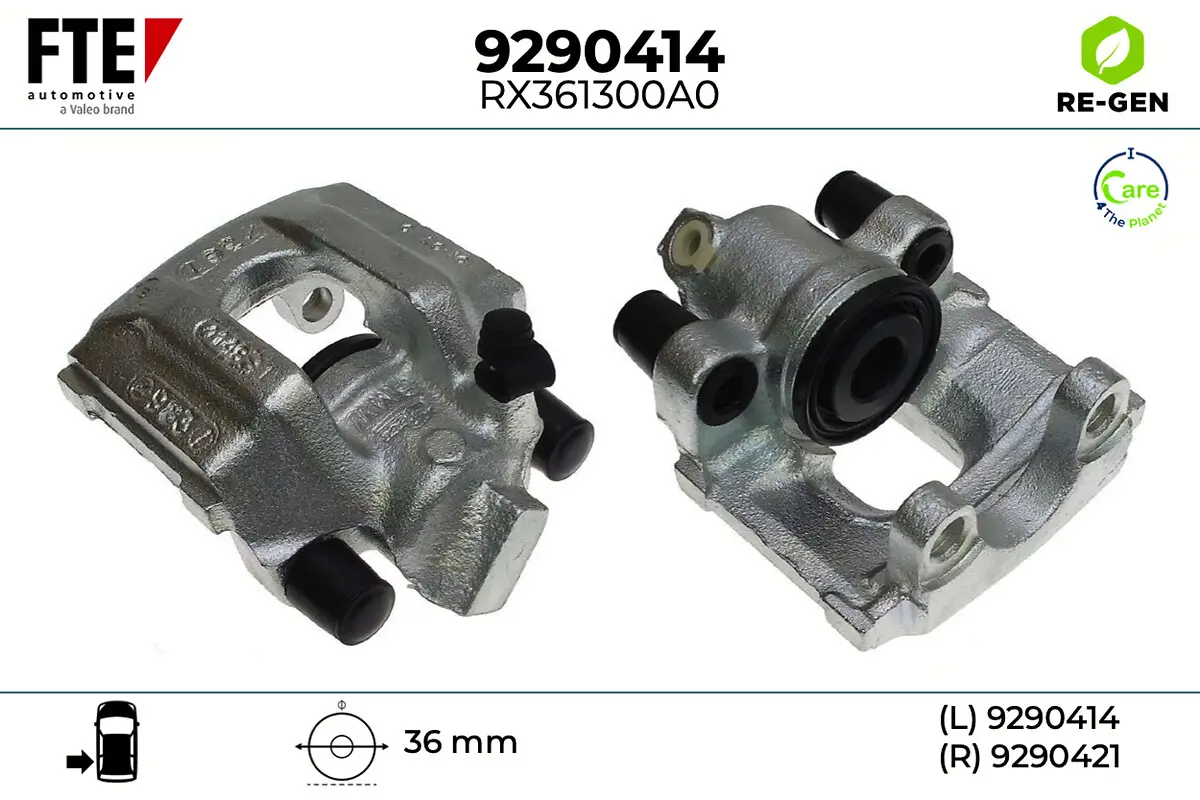 Bremssattel Hinterachse links FTE 9290414