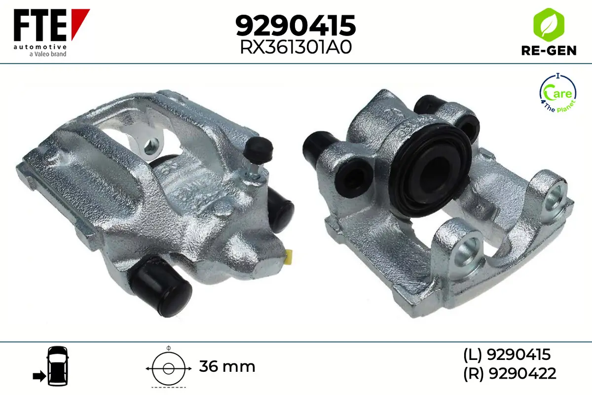 Bremssattel Hinterachse links FTE 9290415