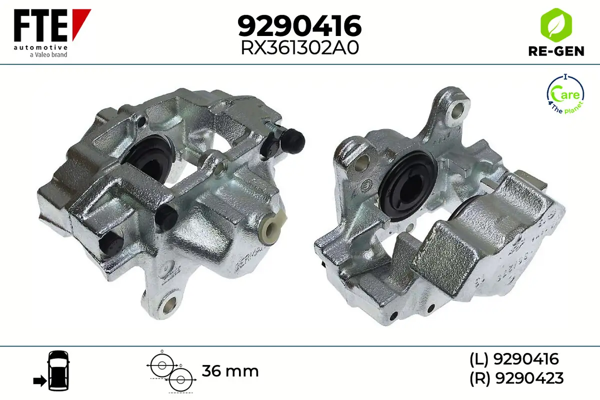 Bremssattel Hinterachse links FTE 9290416