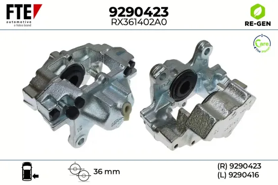 Bremssattel Hinterachse rechts FTE 9290423 Bild Bremssattel Hinterachse rechts FTE 9290423