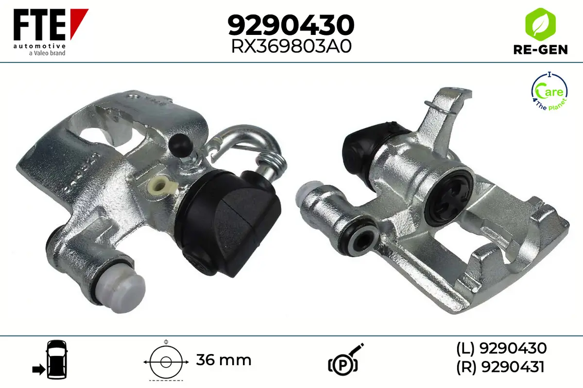 Bremssattel Hinterachse links FTE 9290430