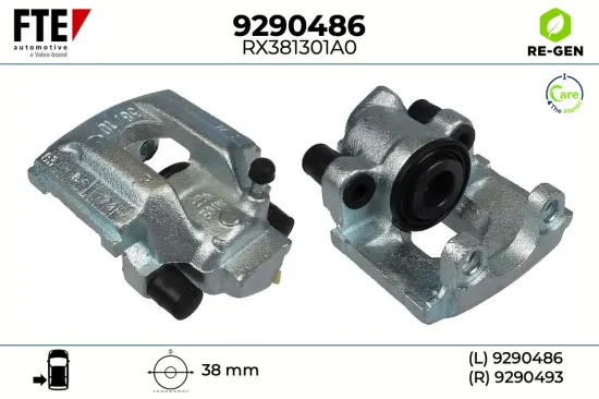 Bremssattel Hinterachse links FTE 9290486 Bild Bremssattel Hinterachse links FTE 9290486