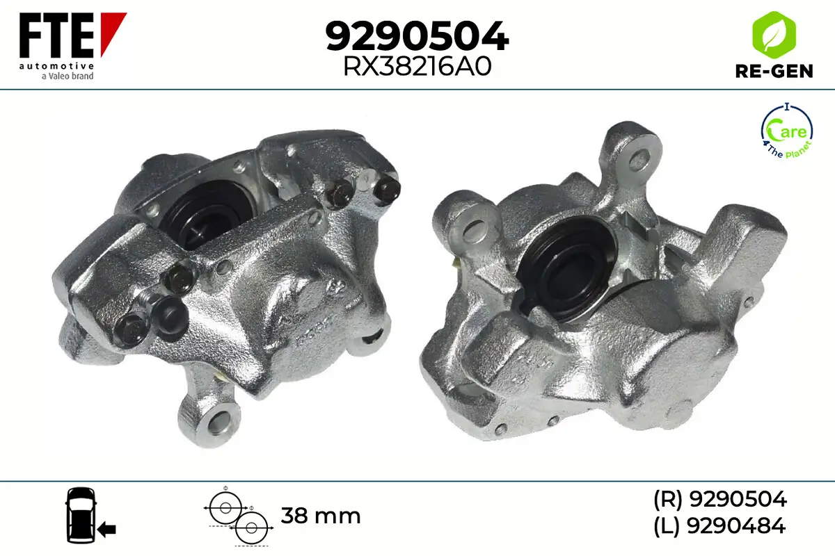 Bremssattel Hinterachse rechts FTE 9290504