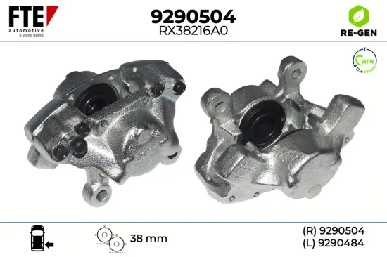 Bremssattel Hinterachse rechts FTE 9290504 Bild Bremssattel Hinterachse rechts FTE 9290504