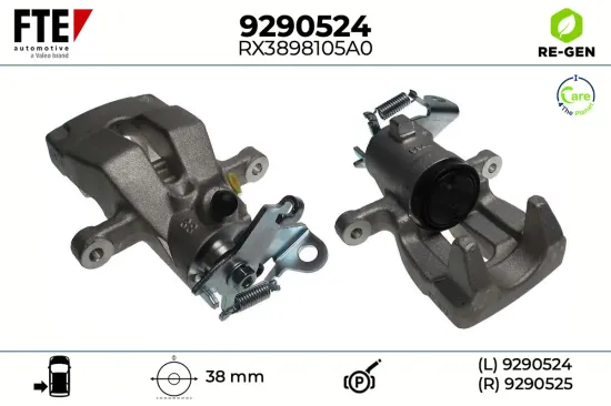 Bremssattel Hinterachse links FTE 9290524 Bild Bremssattel Hinterachse links FTE 9290524