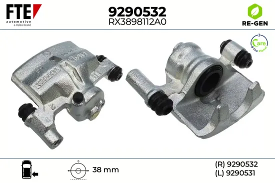 Bremssattel Hinterachse rechts FTE 9290532 Bild Bremssattel Hinterachse rechts FTE 9290532