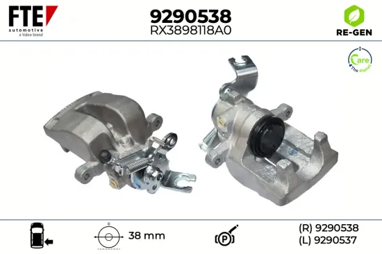 Bremssattel Hinterachse rechts FTE 9290538 Bild Bremssattel Hinterachse rechts FTE 9290538