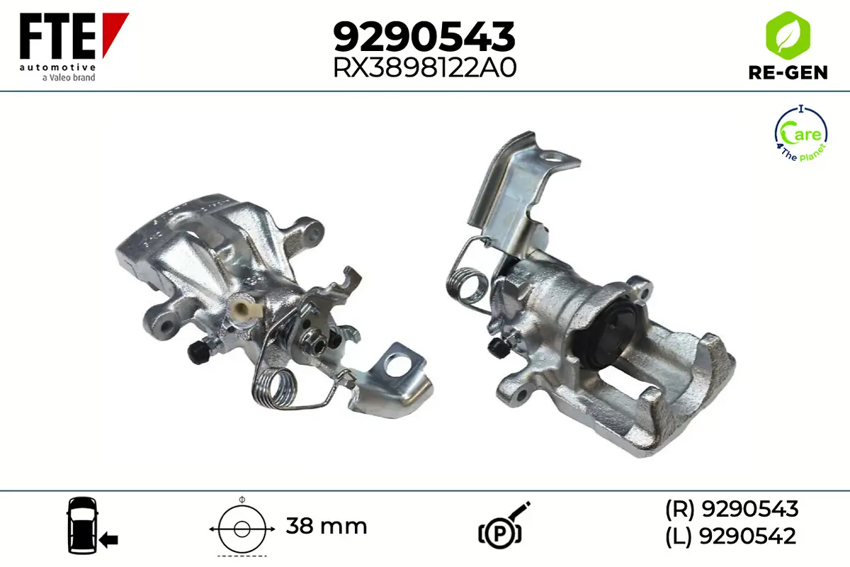 Bremssattel Hinterachse rechts FTE 9290543