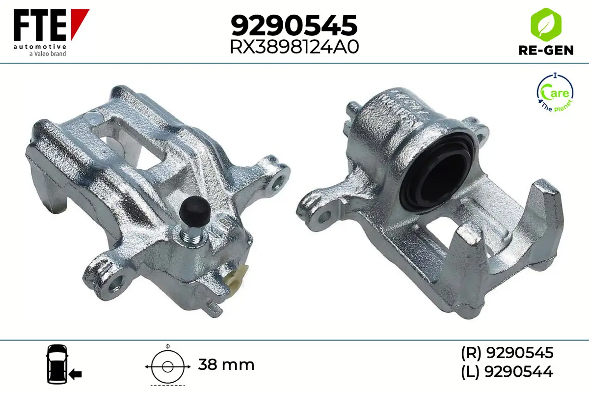 Bremssattel Hinterachse rechts FTE 9290545