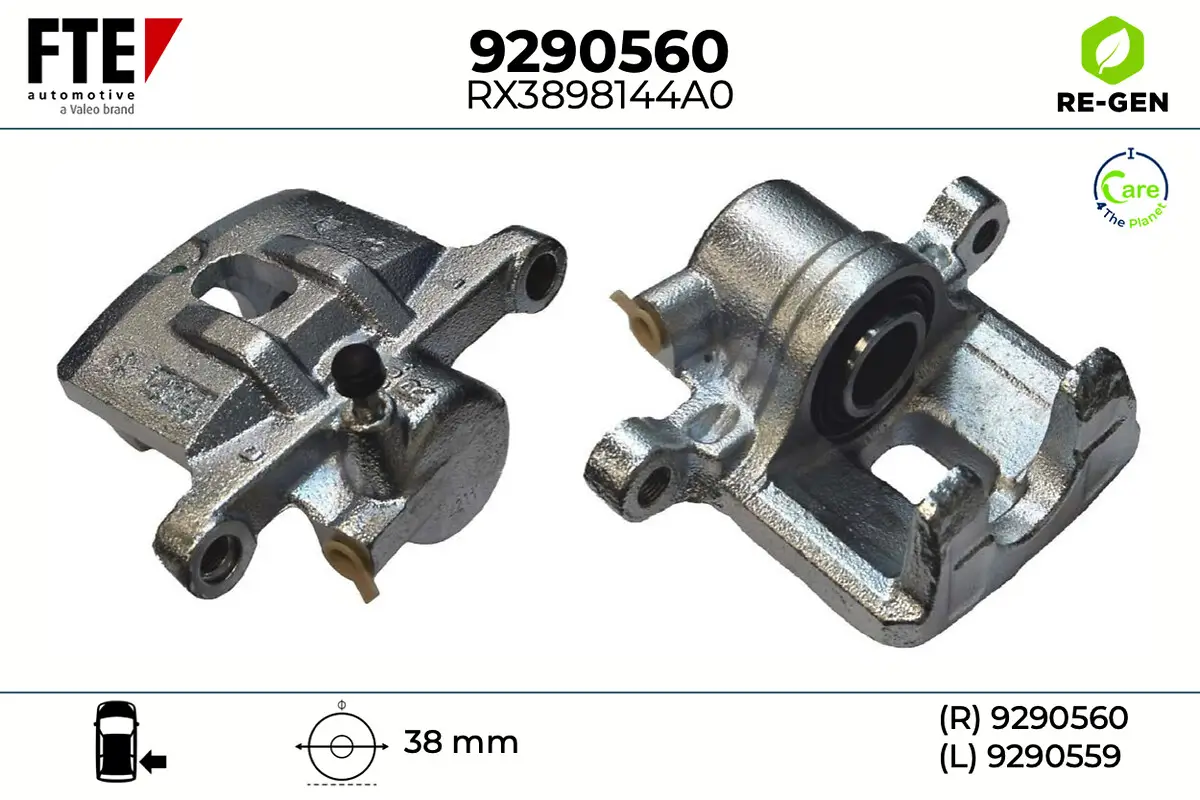 Bremssattel Hinterachse rechts FTE 9290560