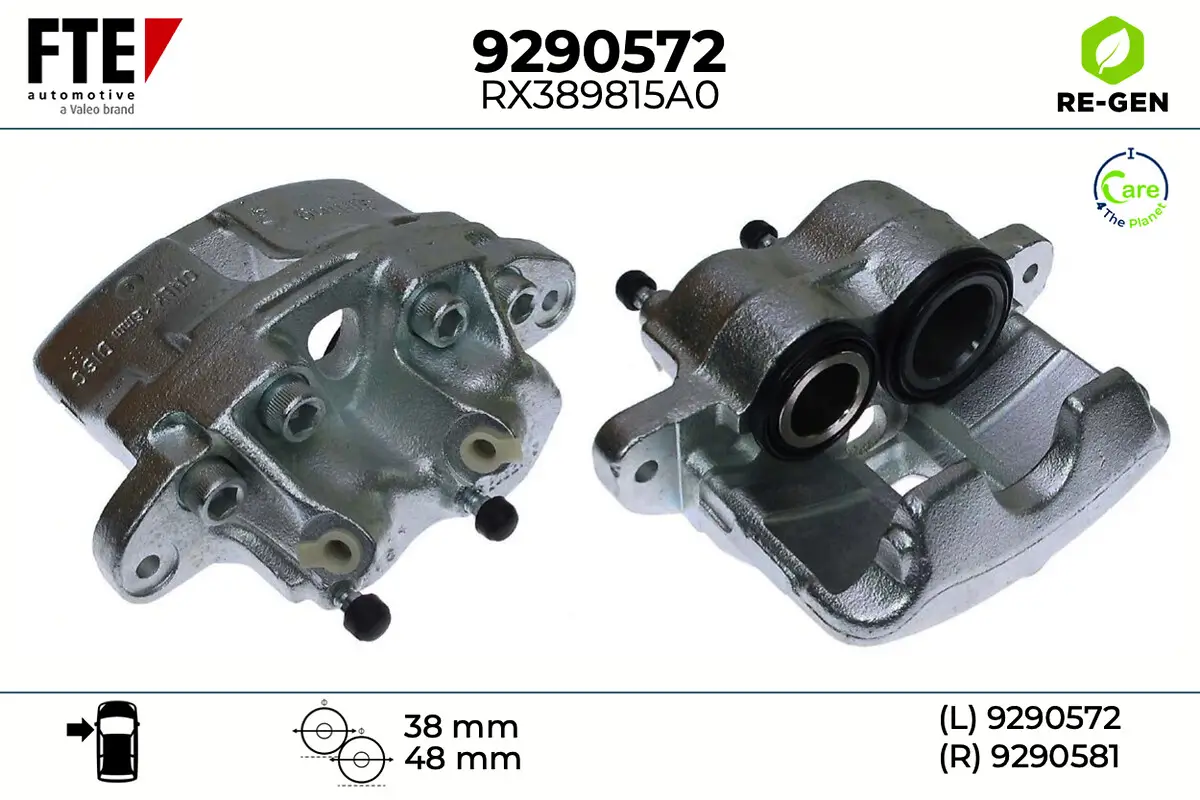 Bremssattel Vorderachse links FTE 9290572