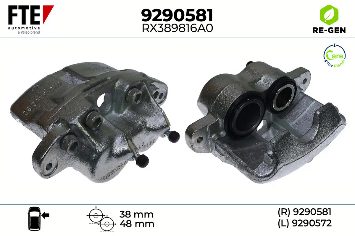 Bremssattel Vorderachse rechts FTE 9290581