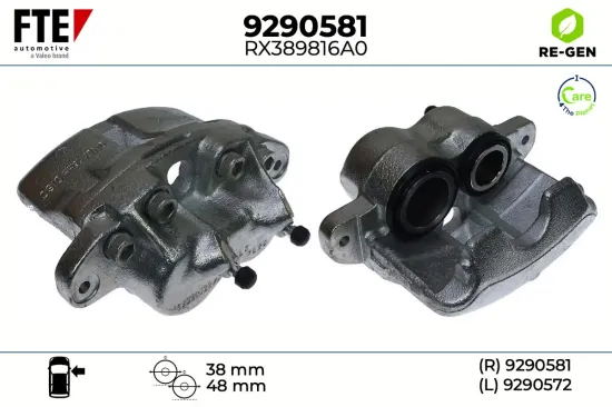 Bremssattel Vorderachse rechts FTE 9290581 Bild Bremssattel Vorderachse rechts FTE 9290581
