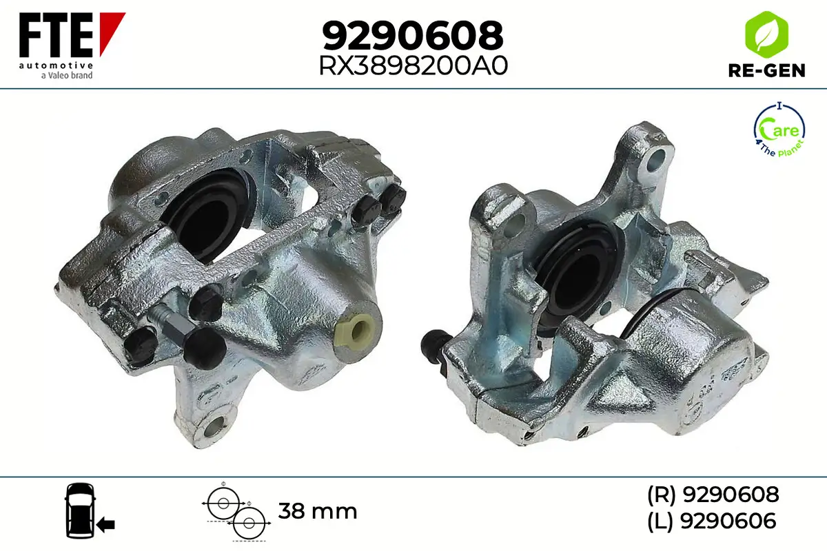 Bremssattel Hinterachse rechts FTE 9290608