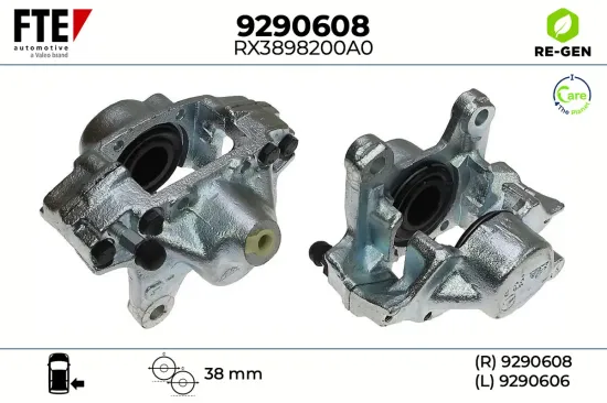 Bremssattel Hinterachse rechts FTE 9290608 Bild Bremssattel Hinterachse rechts FTE 9290608
