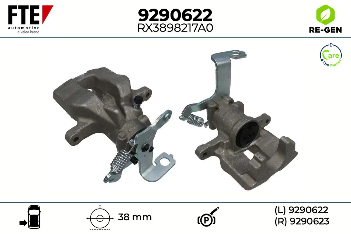 Bremssattel Hinterachse links FTE 9290622