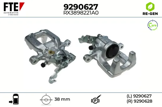 Bremssattel Hinterachse links FTE 9290627 Bild Bremssattel Hinterachse links FTE 9290627