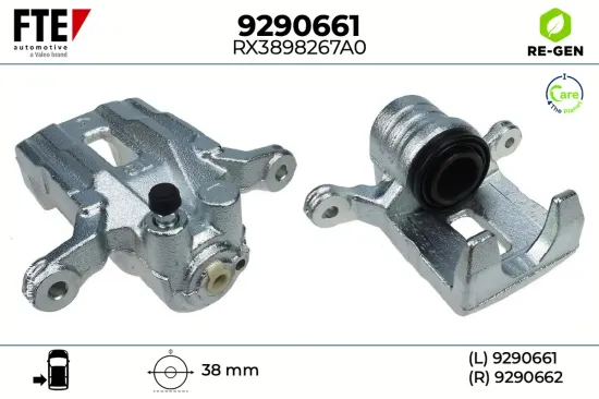 Bremssattel Hinterachse links FTE 9290661 Bild Bremssattel Hinterachse links FTE 9290661