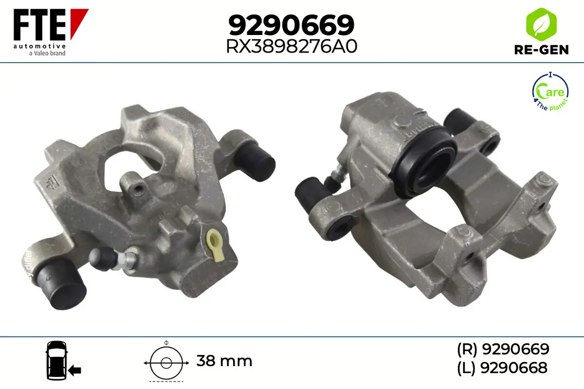 Bremssattel Hinterachse rechts FTE 9290669