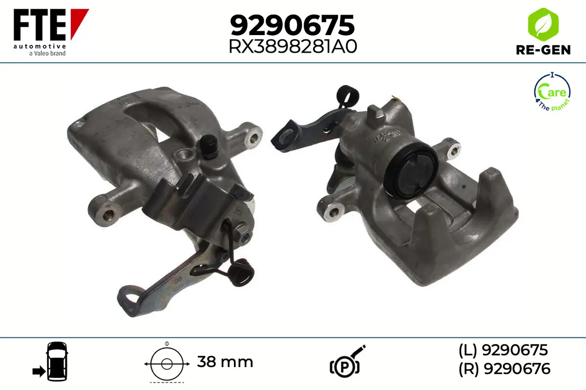 Bremssattel Hinterachse links FTE 9290675