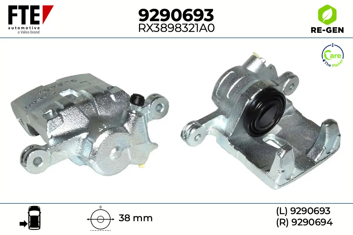 Bremssattel Hinterachse links FTE 9290693