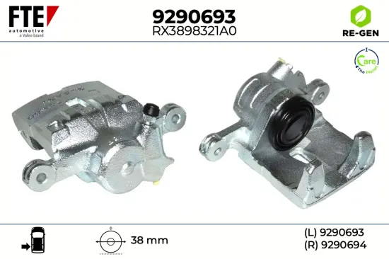Bremssattel Hinterachse links FTE 9290693 Bild Bremssattel Hinterachse links FTE 9290693
