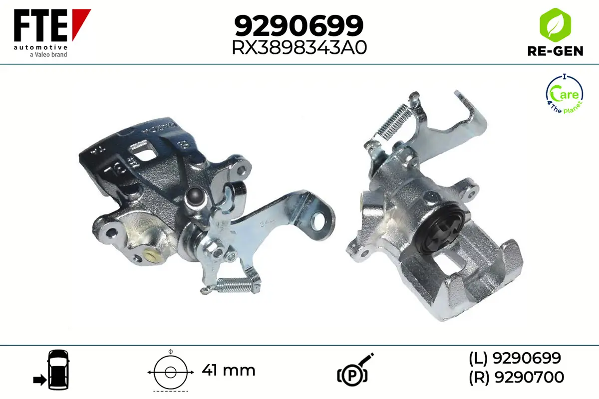 Bremssattel Hinterachse links FTE 9290699