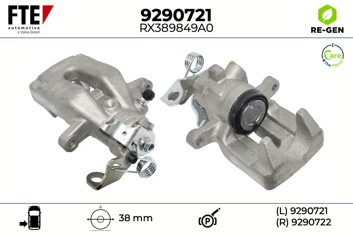 Bremssattel Hinterachse links FTE 9290721