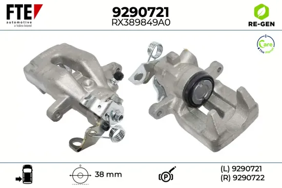 Bremssattel Hinterachse links FTE 9290721 Bild Bremssattel Hinterachse links FTE 9290721