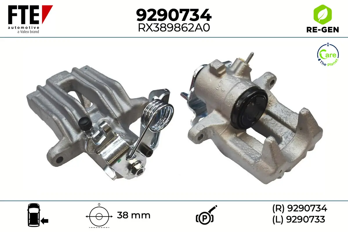 Bremssattel Hinterachse rechts FTE 9290734