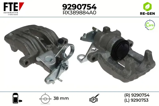 Bremssattel Hinterachse rechts FTE 9290754 Bild Bremssattel Hinterachse rechts FTE 9290754