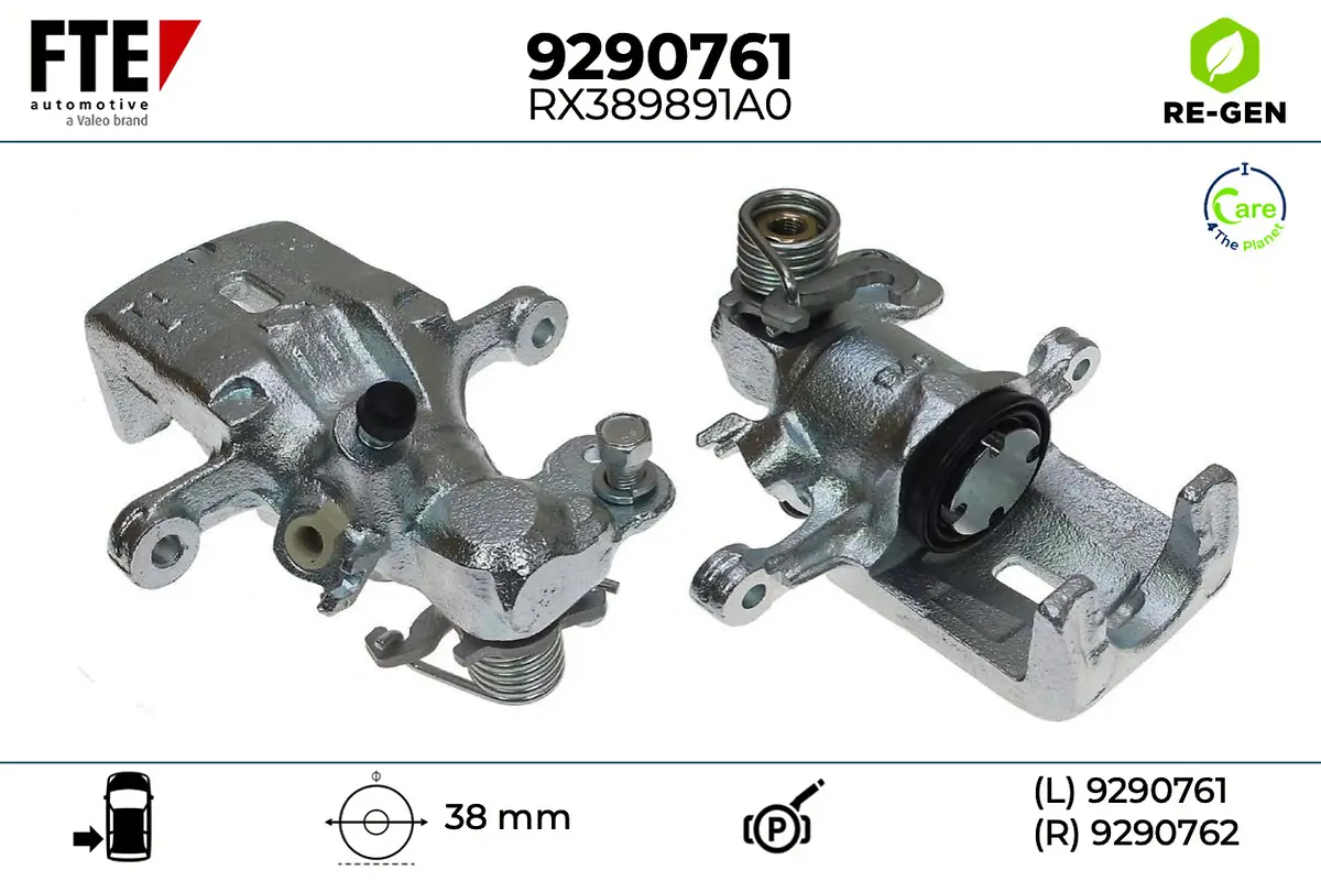 Bremssattel Hinterachse links FTE 9290761