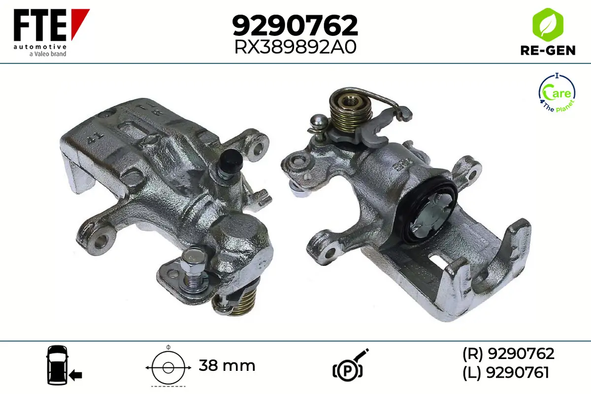 Bremssattel Hinterachse rechts FTE 9290762