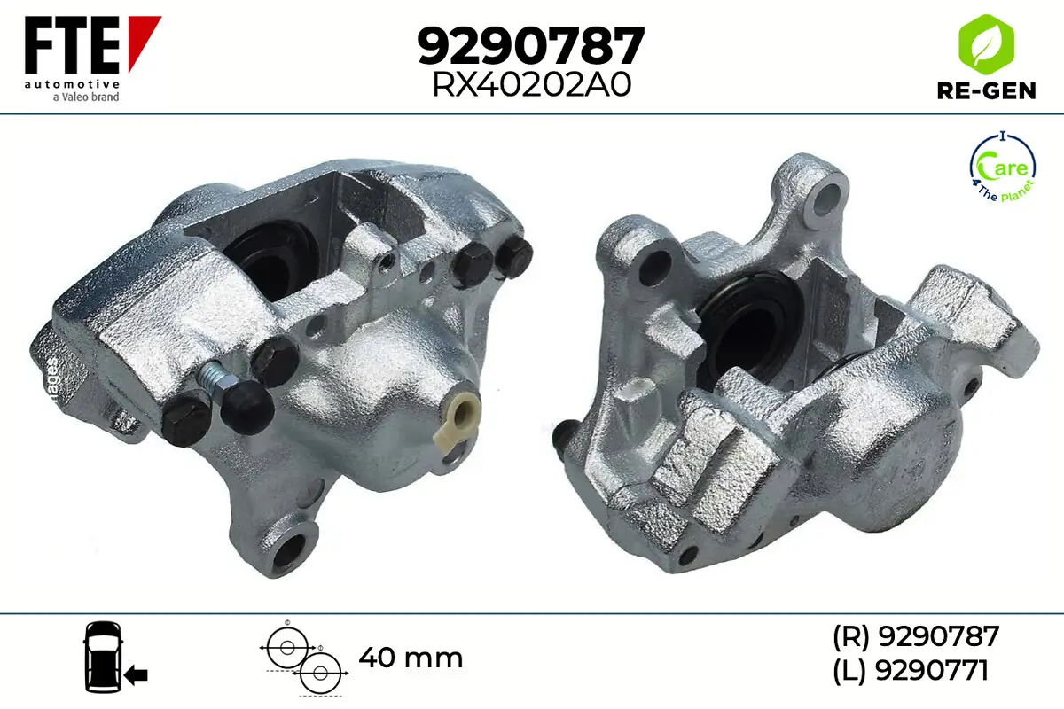 Bremssattel Hinterachse rechts FTE 9290787