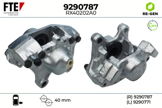 Bremssattel Hinterachse rechts FTE 9290787 Bild Bremssattel Hinterachse rechts FTE 9290787