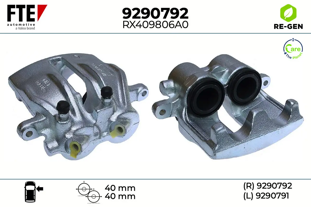 Bremssattel Vorderachse rechts FTE 9290792