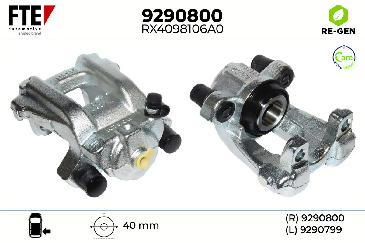 Bremssattel Hinterachse rechts FTE 9290800