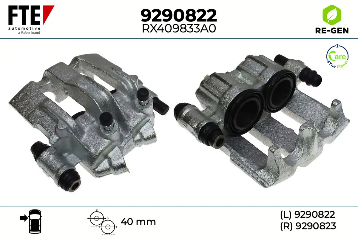 Bremssattel Vorderachse links FTE 9290822