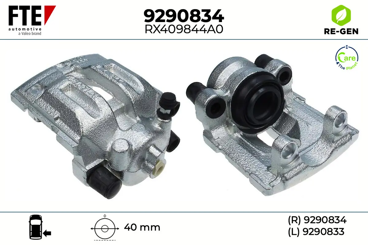 Bremssattel Hinterachse rechts FTE 9290834