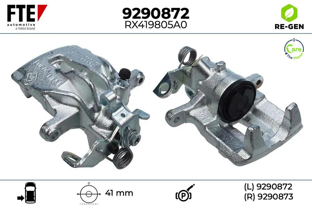 Bremssattel Hinterachse links FTE 9290872