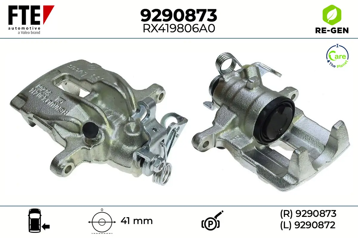Bremssattel Hinterachse rechts FTE 9290873