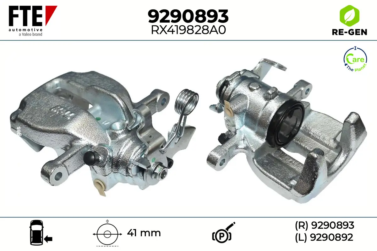 Bremssattel Hinterachse rechts FTE 9290893