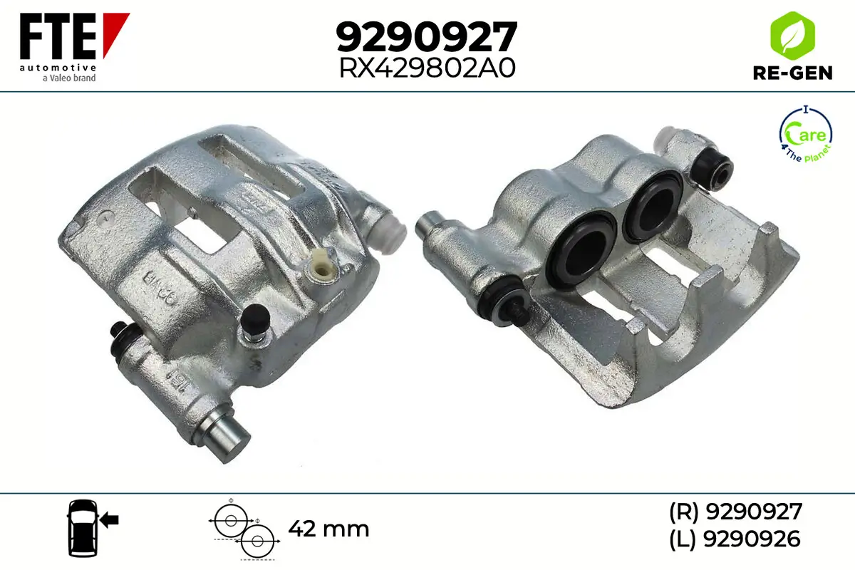 Bremssattel Vorderachse rechts FTE 9290927