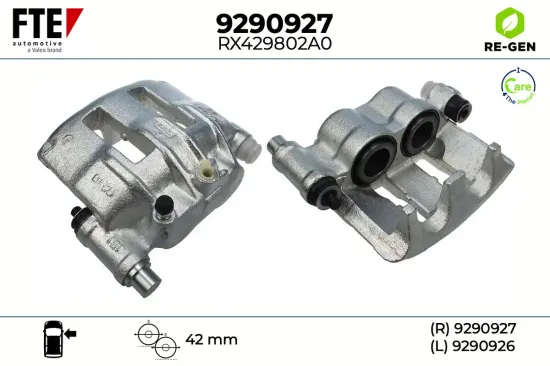 Bremssattel Vorderachse rechts FTE 9290927 Bild Bremssattel Vorderachse rechts FTE 9290927