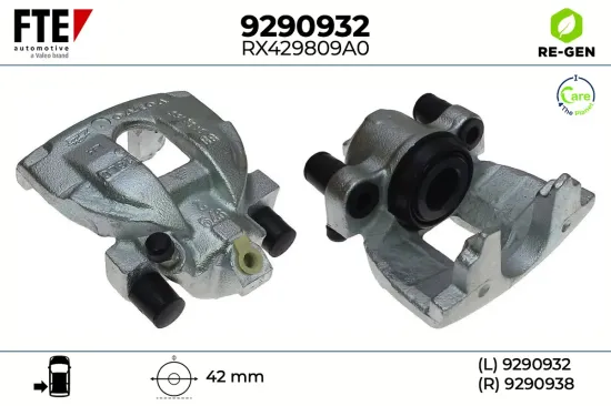 Bremssattel Hinterachse links FTE 9290932 Bild Bremssattel Hinterachse links FTE 9290932
