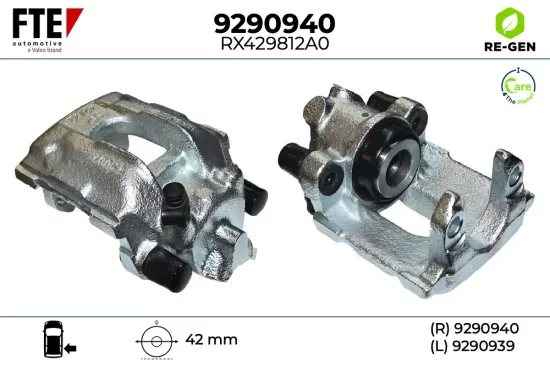 Bremssattel Hinterachse rechts FTE 9290940 Bild Bremssattel Hinterachse rechts FTE 9290940