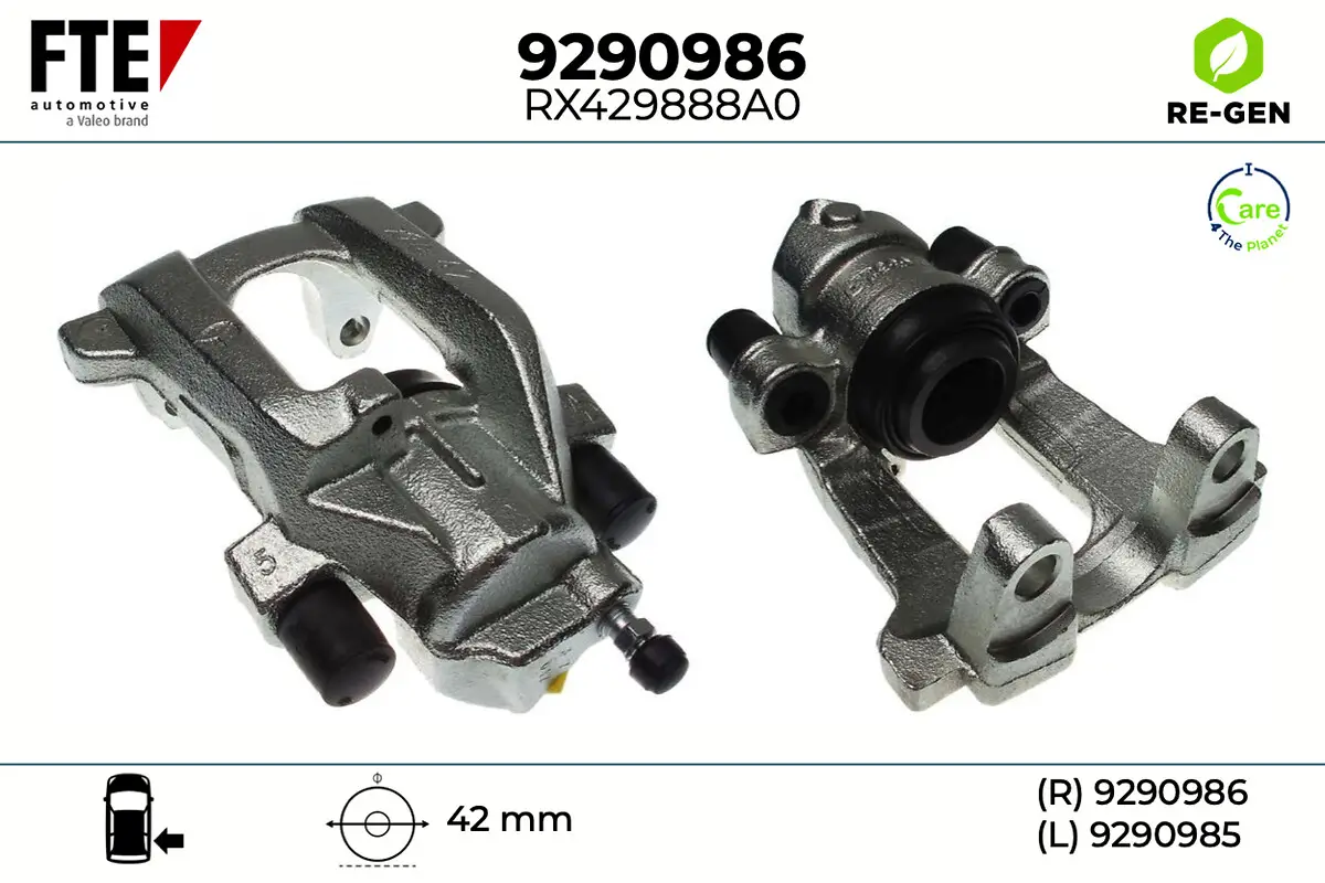 Bremssattel Hinterachse rechts FTE 9290986