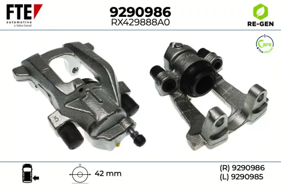Bremssattel Hinterachse rechts FTE 9290986 Bild Bremssattel Hinterachse rechts FTE 9290986