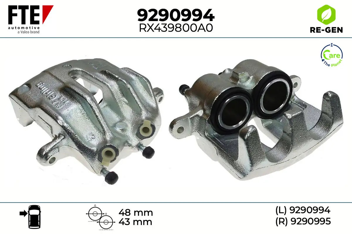 Bremssattel Vorderachse links FTE 9290994